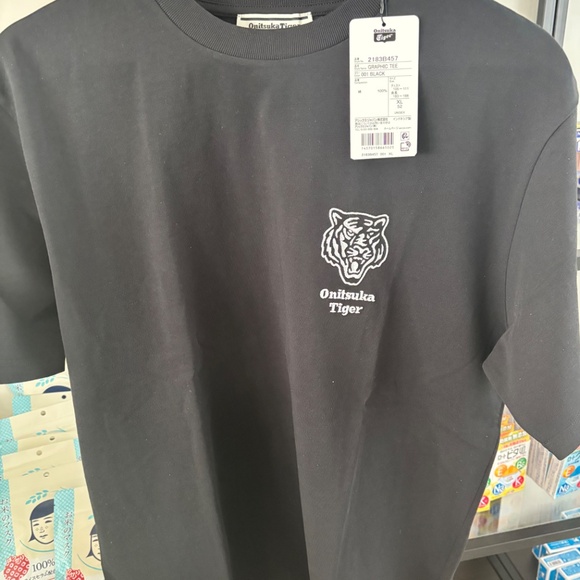 Onitsuka Tiger T Shirt Black - Picture 2 of 2